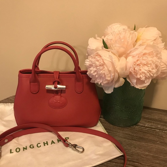 Longchamp Mini Roseau Crossbody Bag Like New Fig Longchamp Mini Roseau Crossbody Bag Like New Fig